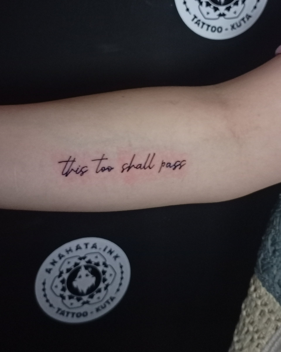 Anahata Ink Tattoo Kuta Bali - Lettering or writing tattoo