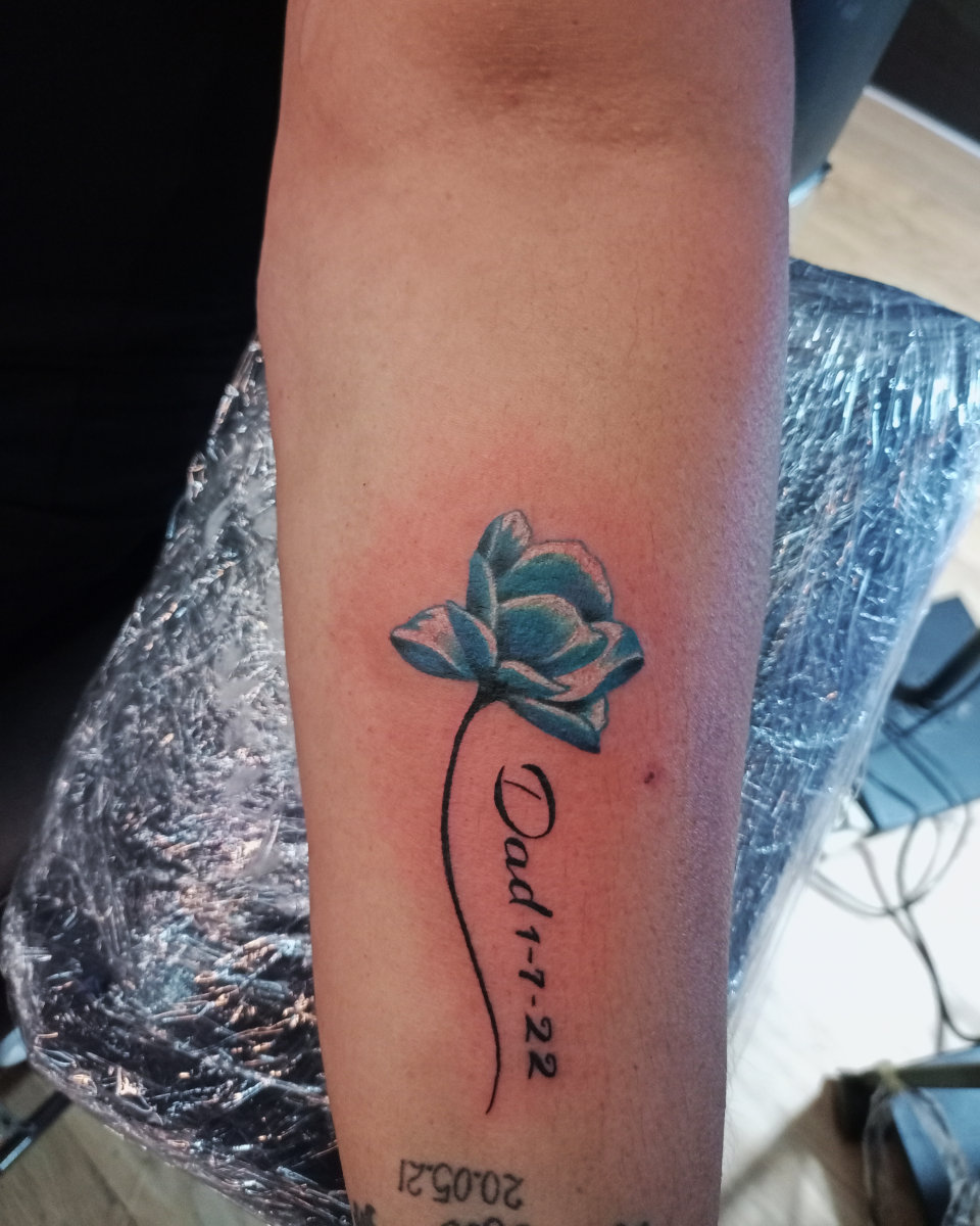 Anahata Ink Tattoo Kuta Bali - Color Flower Tattoo