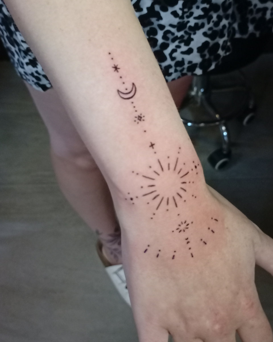 Anahata Ink Tattoo Kuta Bali - Simple fineline mandala tattoo
