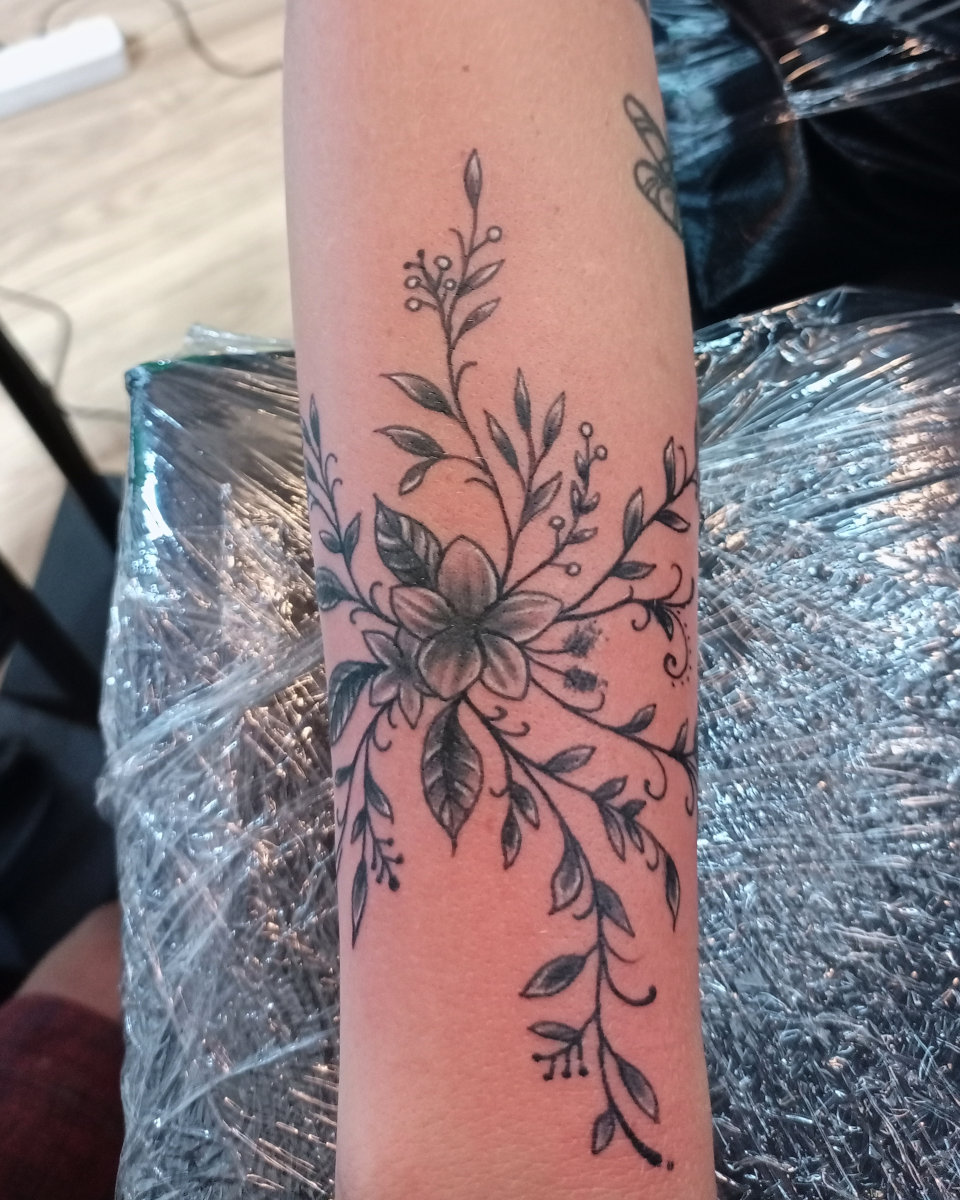 Anahata Ink Tattoo Kuta Bali - Medium Botanical Tattoo