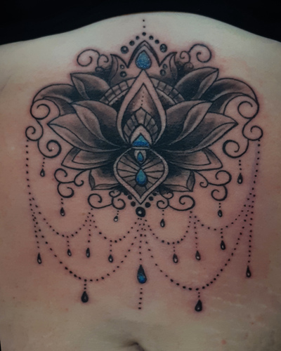 Anahata Ink Tattoo Kuta Bali - Mandala Tattoo on The Belly